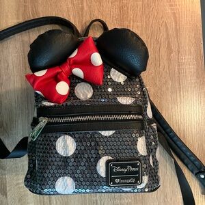 Disney Loungefly Sequin Polka Dot Backpack